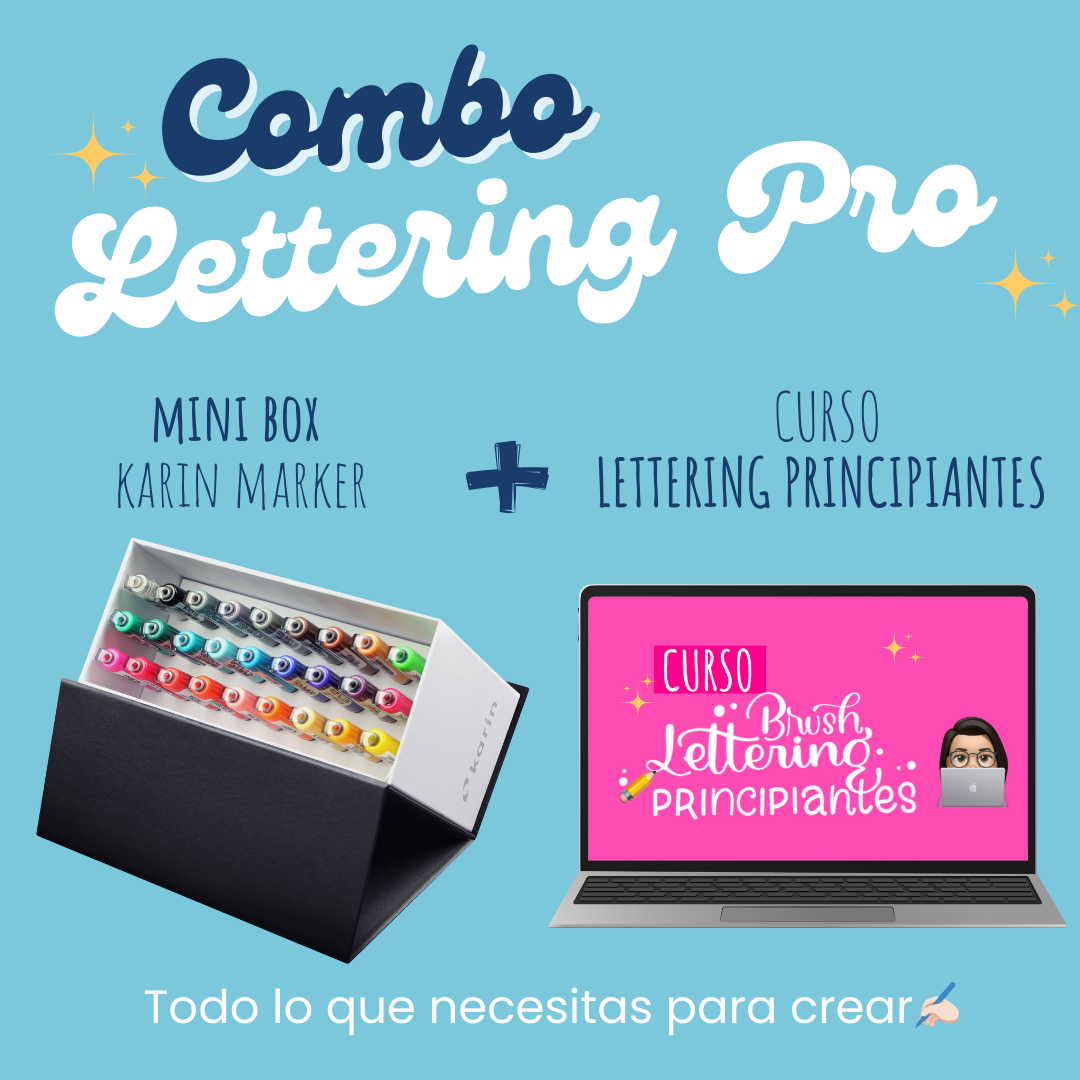 Combo LETTERING PRO - AleBu Lettering