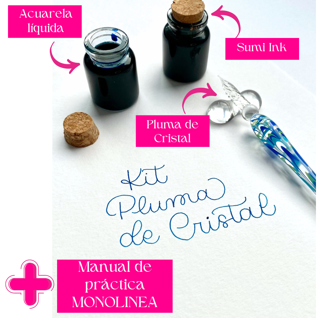 💎 Kit Pluma de Cristal - AleBu Lettering