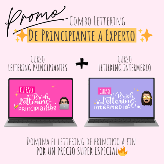 ✨ Combo de Cursos de Lettering: De Principiante a Experto ✨ - AleBu Lettering