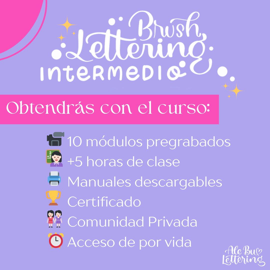 ✨Curso de Lettering Avanzado✨ - AleBu Lettering