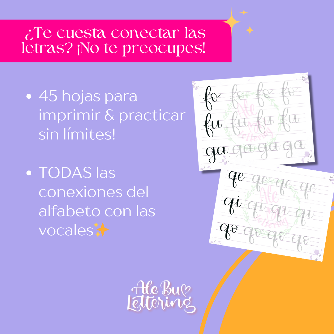 Manual de Brushlettering Conexiones - AleBu Lettering