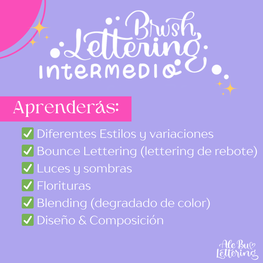 ✨Curso de Lettering Avanzado✨ - AleBu Lettering