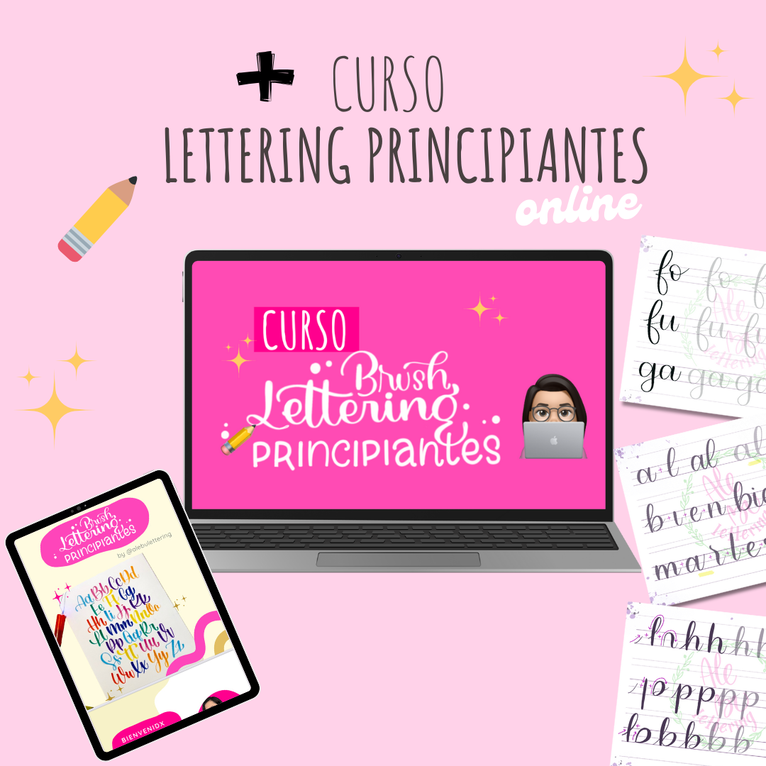 ✨ Combo Lettering: Cajita Feliz + Curso Lettering Principiantes ✨ - AleBu Lettering