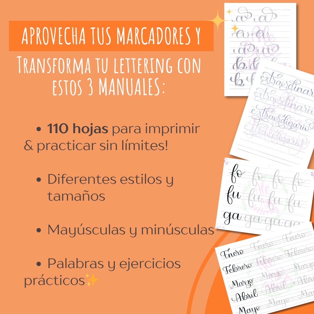 ✨ Combo Lettering Expert: Cajita Feliz + Pack de Manuales ✨ - AleBu Lettering