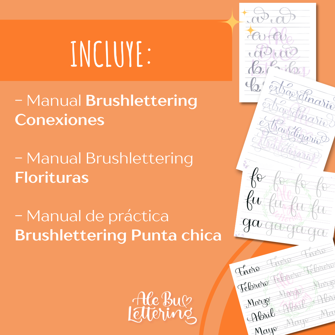 ✨ Combo Lettering Expert: Cajita Feliz + Pack de Manuales ✨ - AleBu Lettering
