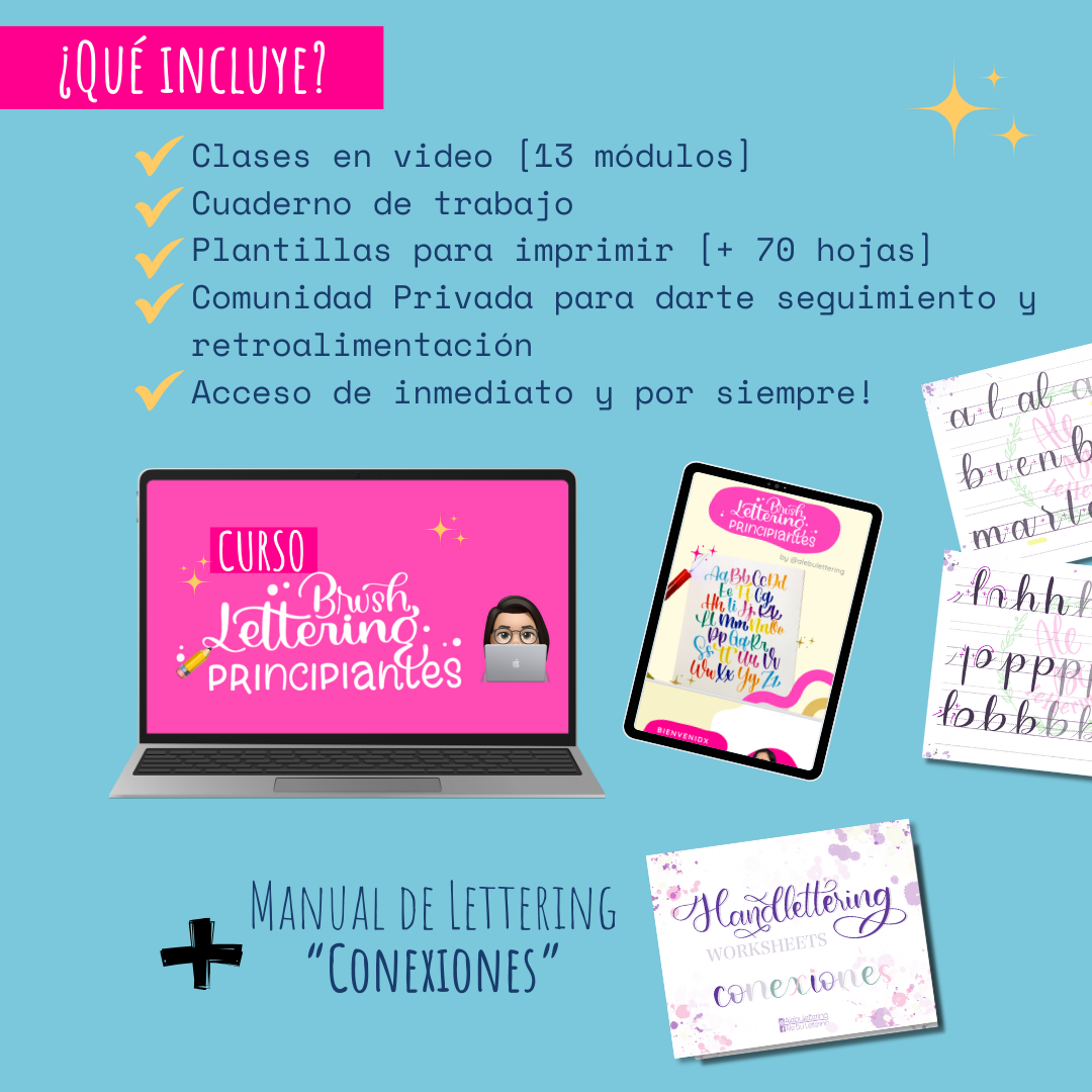 Combo LETTERING PRO - AleBu Lettering