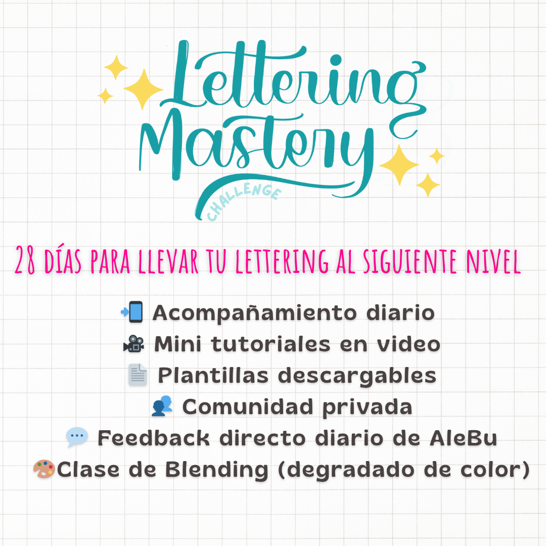 ✨ Lettering Mastery✍🏻 - AleBu Lettering