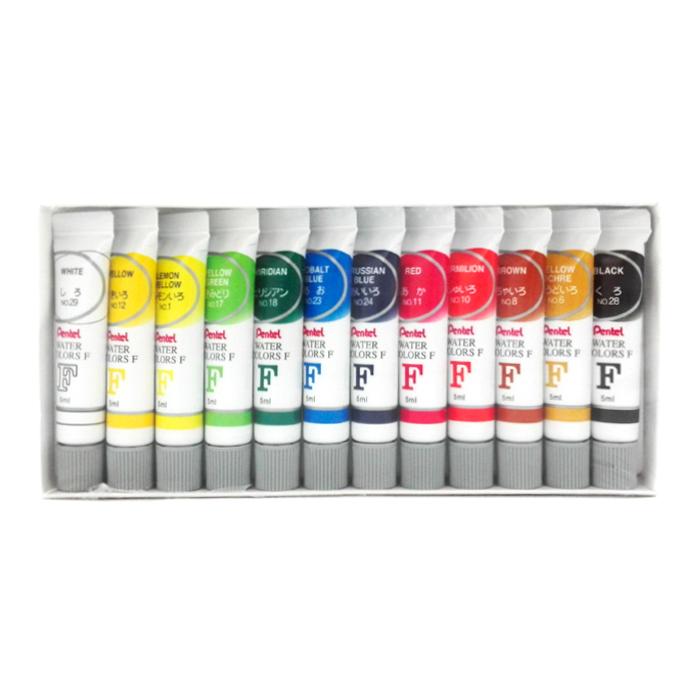 Set de Acuarelas en Tubo - 12 Colores - alebulettering