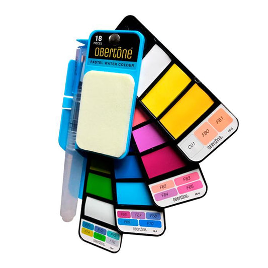 Acuarelas Obertöne Abanico Pastel - alebulettering