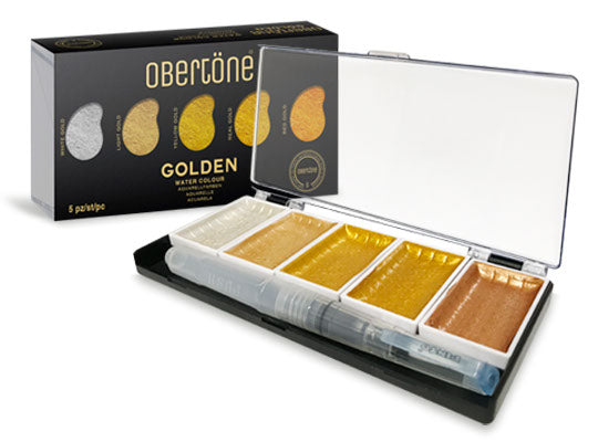 Acuarela Obertöne Metálica Golden - alebulettering