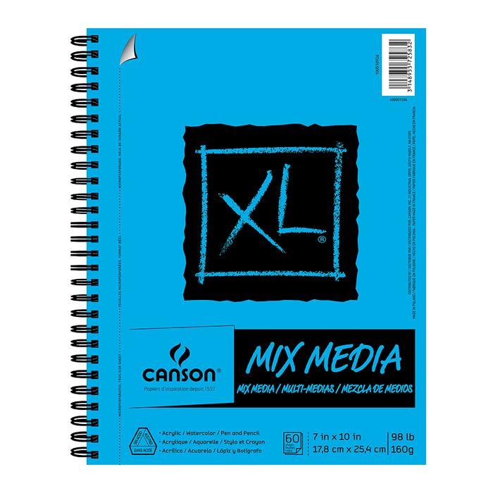 BLOCK CANSON XL MIX MEDIA - Álbum de 60 Hojas de 160g - alebulettering