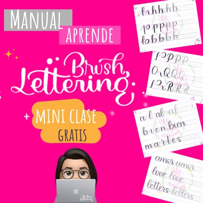 🖋️ Manual "Aprende Lettering" + Mini Clase GRATIS 🎨 - AleBu Lettering