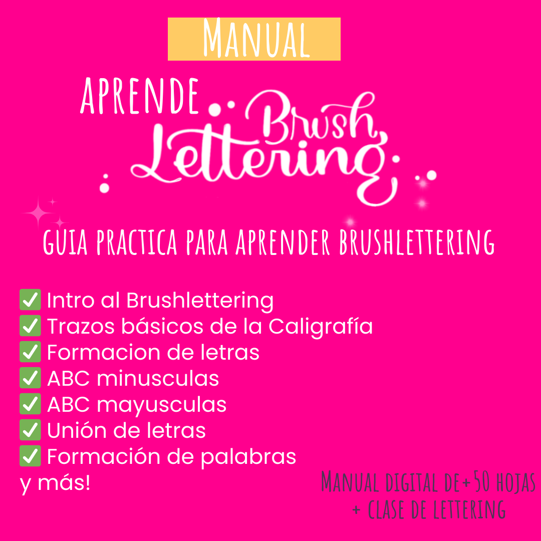 🖋️ Manual "Aprende Lettering" + Mini Clase GRATIS 🎨 - AleBu Lettering